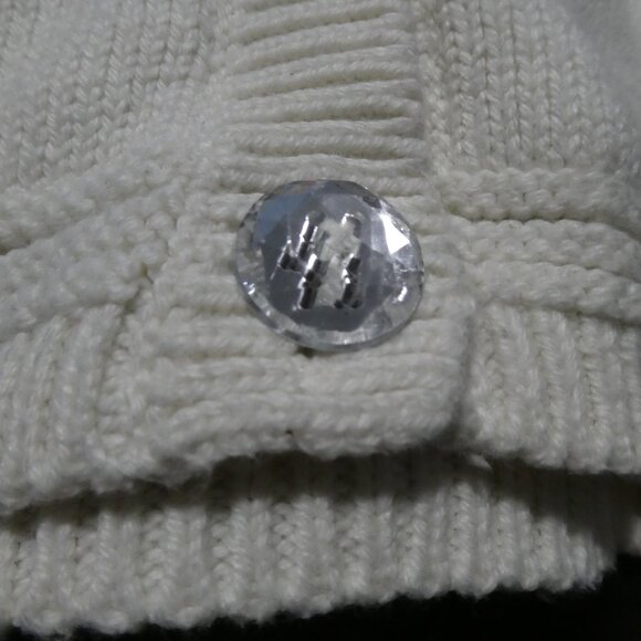 GYMBOREE | xs 3-4 years | White Knit Hooded Short Sleeve Cardigan With Pockets - Picture 9 of 14